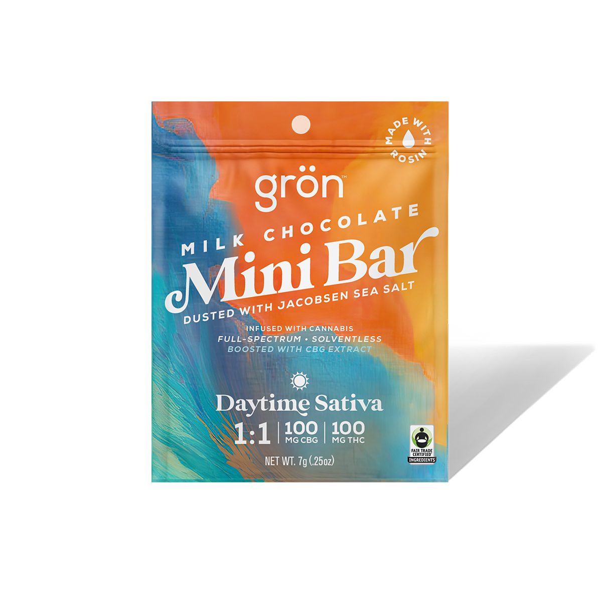 1:1 Milk Chocolate Mini Bar - Daytime Sativa - CBG/THC