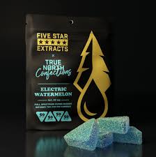 5 Star Extracts x True North | Electric Watermelon 4x50mg Gummies