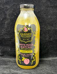 White Peach Matcha with Lions Mane Bottle - 10mg