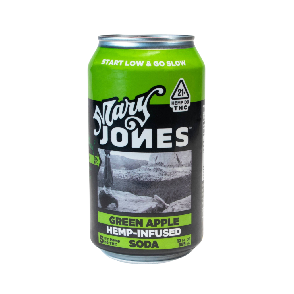 MARY JONES  | Green Apple 12floz 100mg Soda