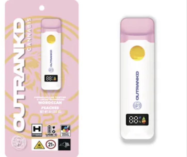 Disposable Moroccan Peach