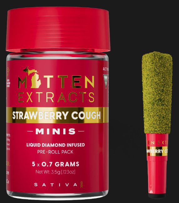 Mitten Extracts Infused Multipack (5x.7g) - Strawberry Cough