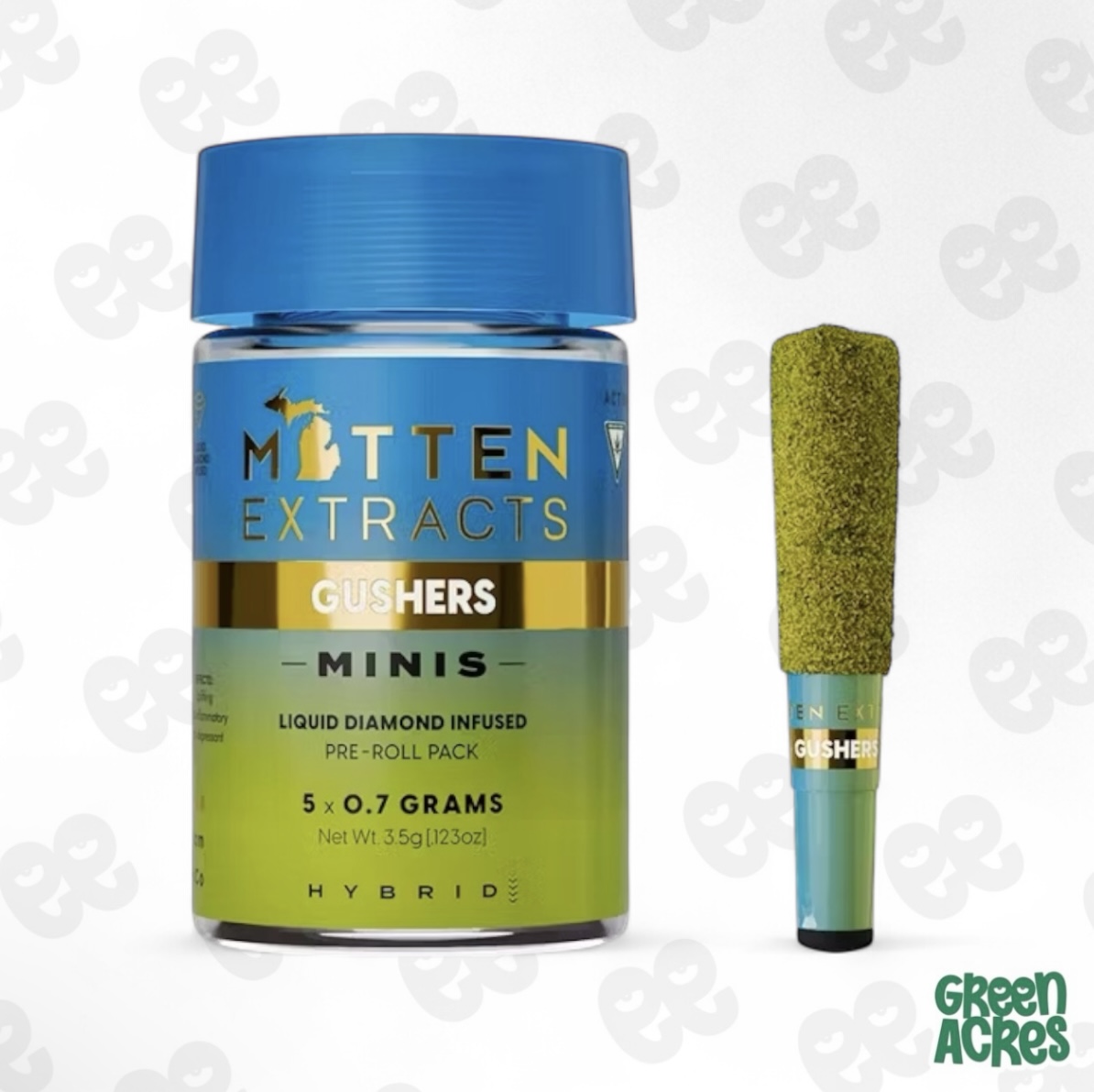 Mitten Extracts: Gushers 5 Pack Infused Pre-Roll's (5x0.7g)