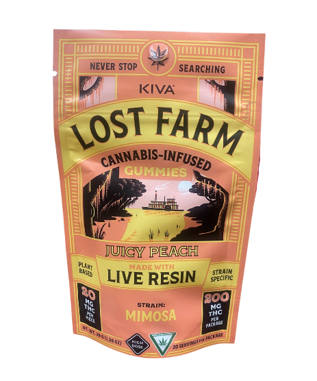 Gummies | Live Resin | Juicy Peach | 200mg | Lost Farm