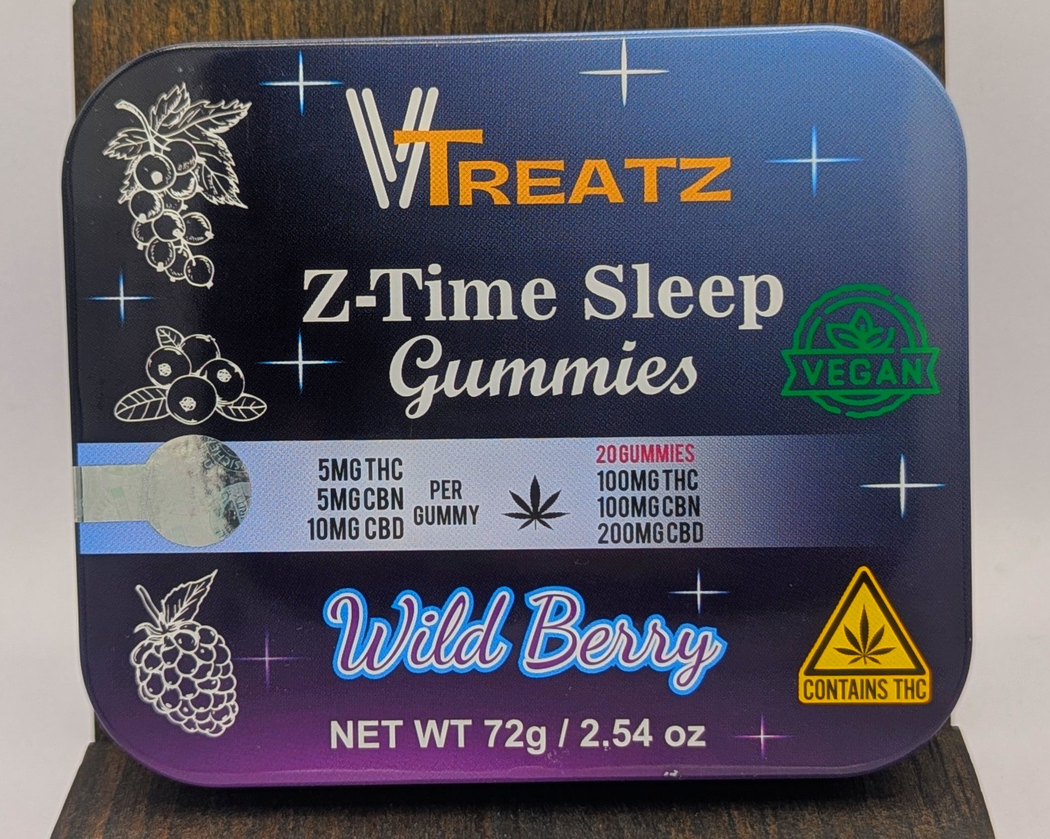 Z-Time Sleep Wild Berry - 5mgTHC+CBN+10mgCBD 20ct