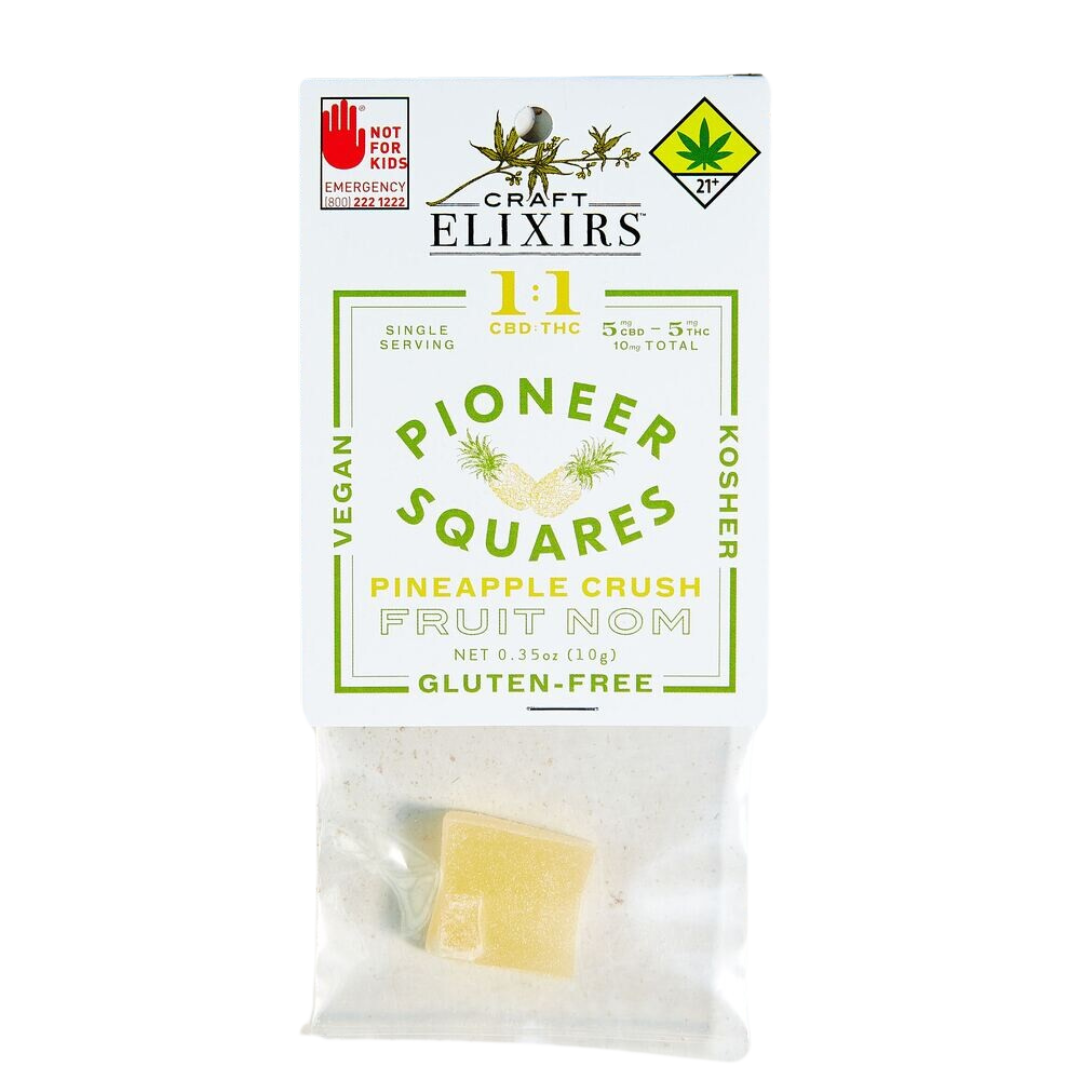 1:1 Gummies Pineapple Crush [Single] (5mg CBD/5mg THC)