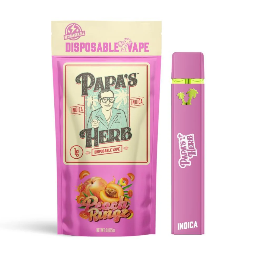 Papa's Herb - Peach Ringz - Disposable Vape - 1g
