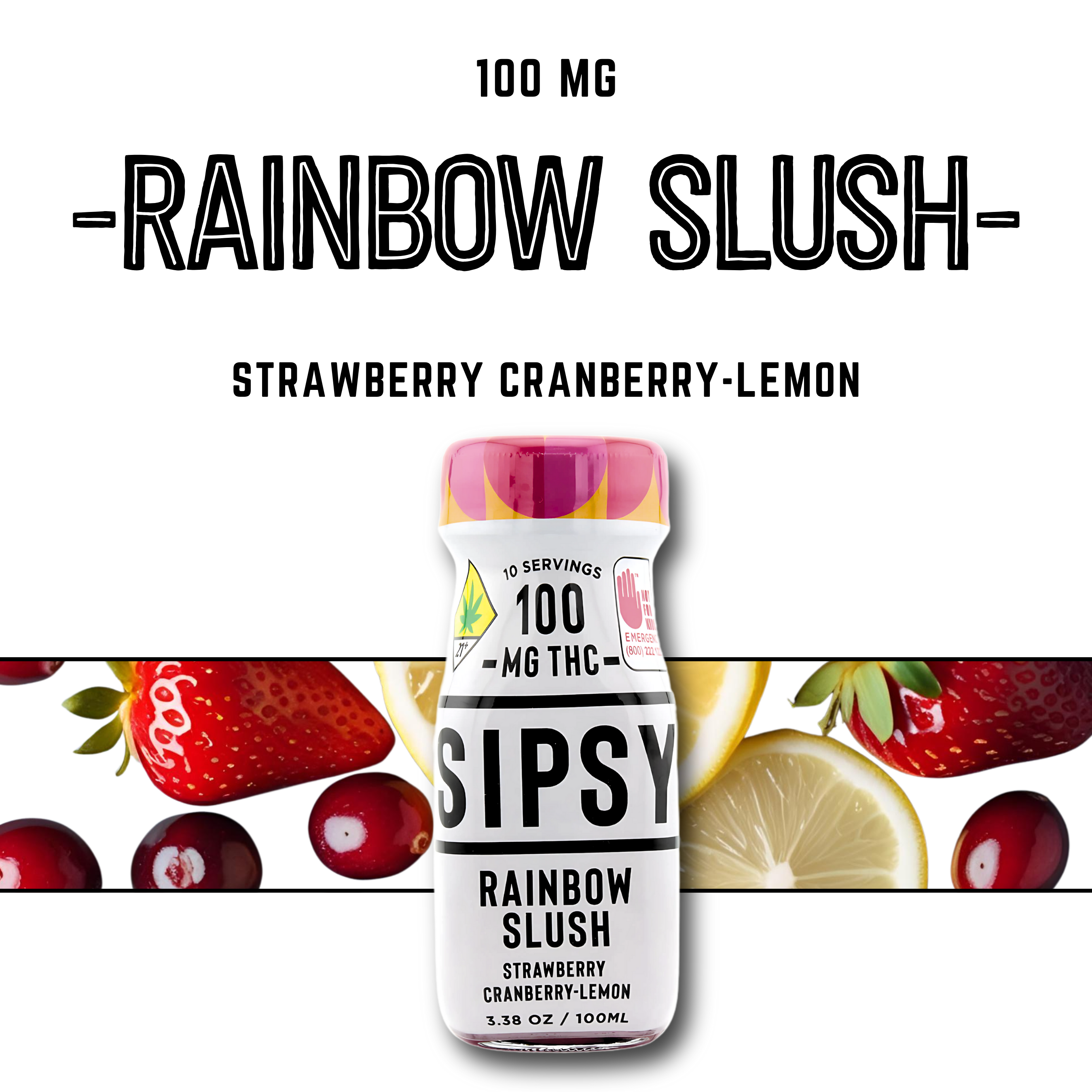 Rainbow Slushie Strawberry Cranberry Lemonade