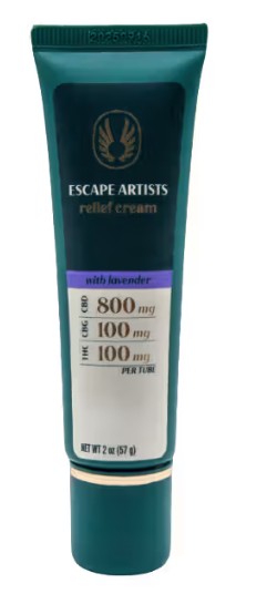 Escape Artists | Relief Cream | Lavender | 800mg CBD-100mg CBG-100mg THC