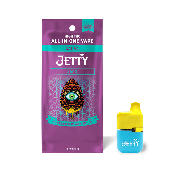 Jetty Extracts Mini Tank AIO High THC 1g Jack - Sativa