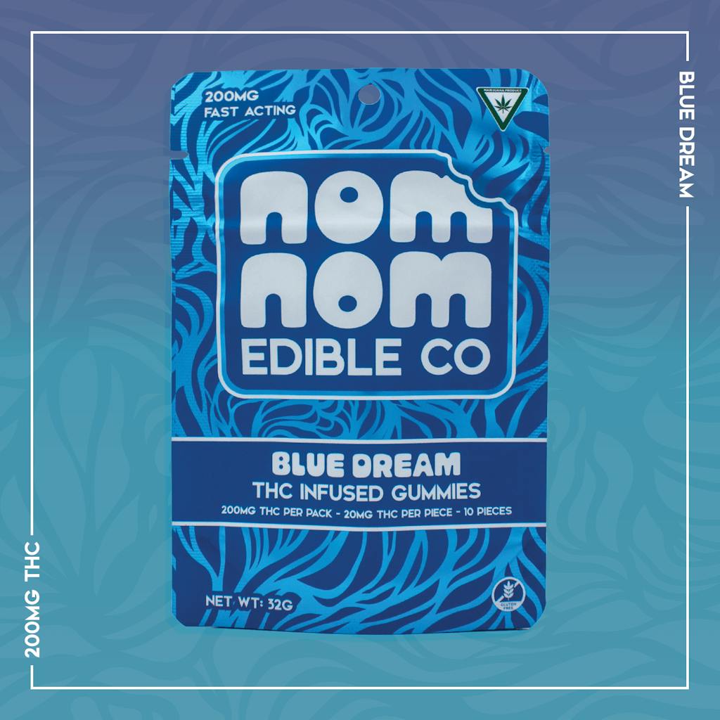 Nom Nom | 200mg THC Gummies | Blue Dream