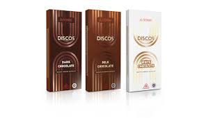 Discos Chocolates (100mg) Dark Chocolate Salted Caramel 10ct