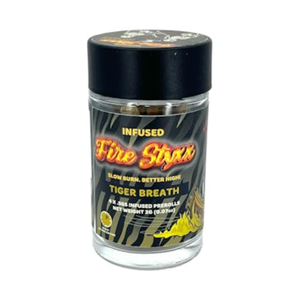 Fire Styxx - 4PK Infused Prerolls - Tigers Breath