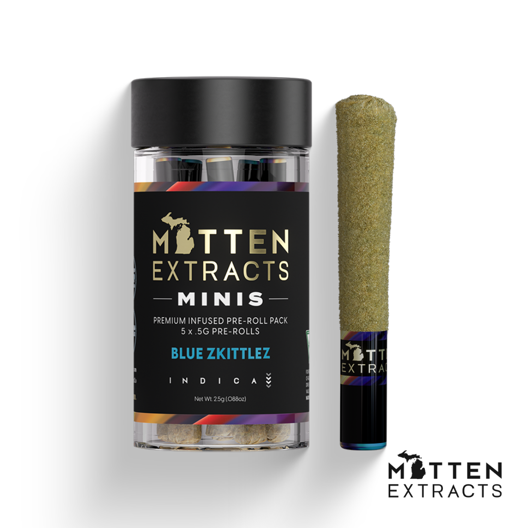 Blue Zkittlez Infused Pre-Rolls | 5pk | 2.5G