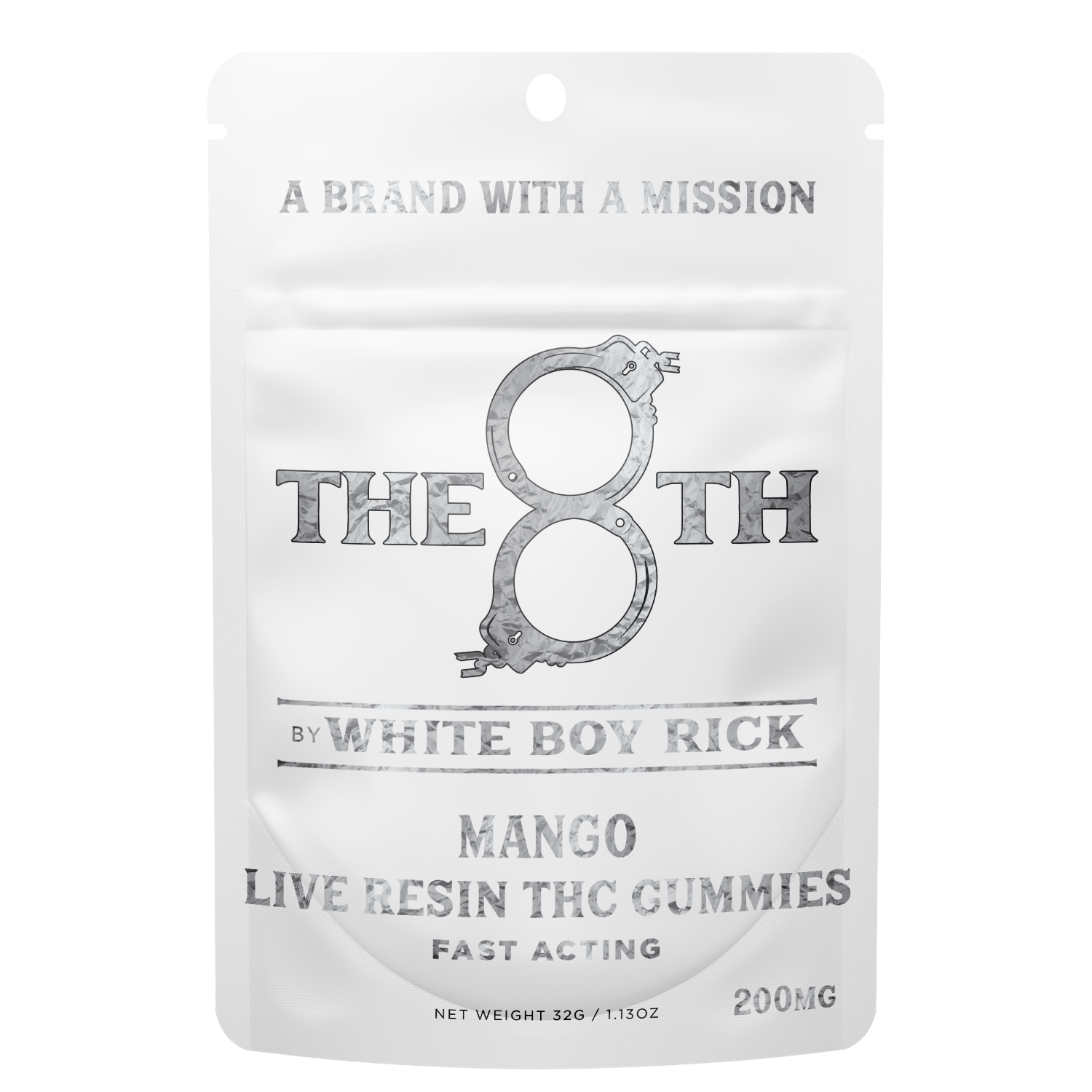 THE 8TH BY WHITE BOY RICK | MANGO - LIVE RESIN GUMMIES | FAST ACTING | 200MG