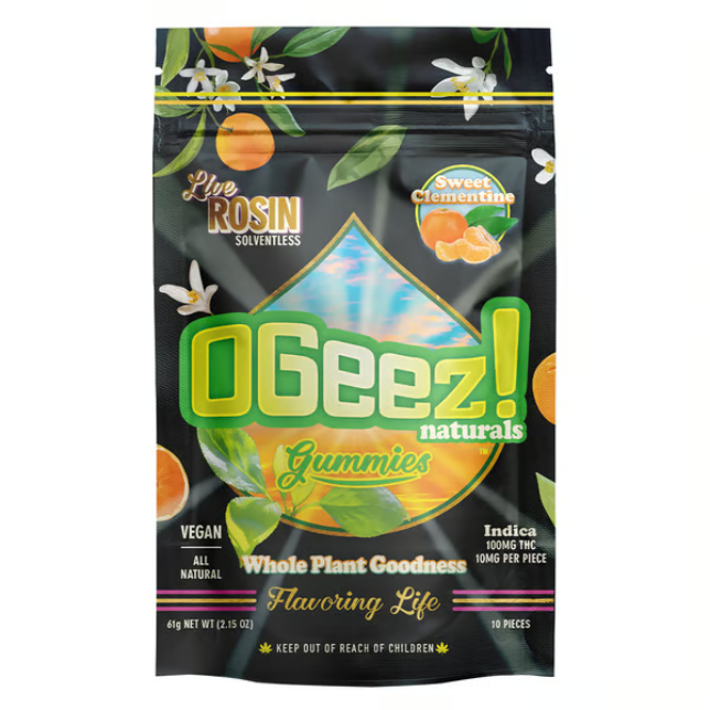 Sweet Clementine - Indica - Live Rosin - Gummies - 100mg(10pk)