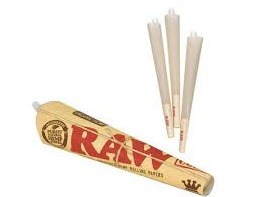 RAW Organic King Size Pre-Roll Cones | 3pk