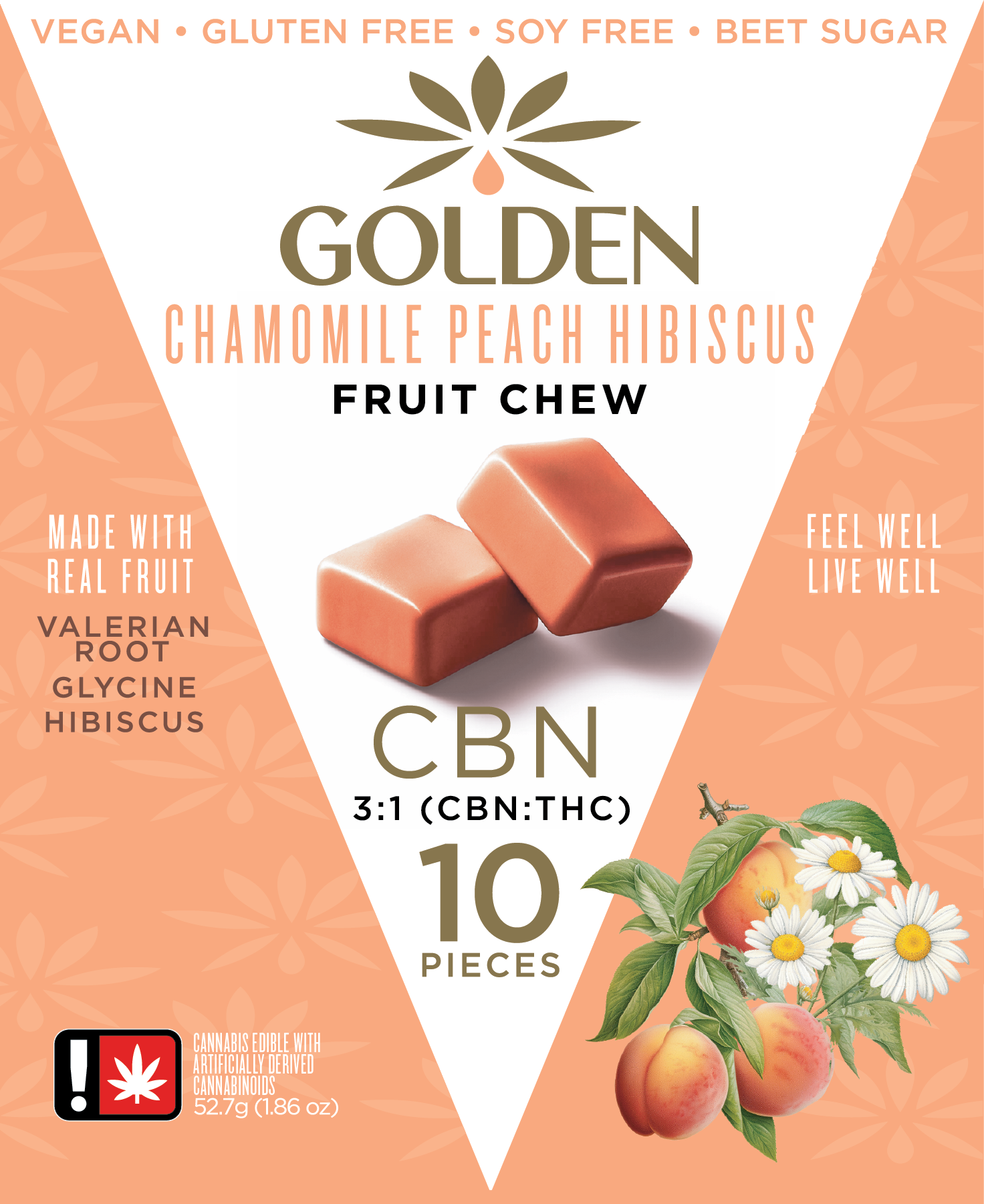 Golden: Chamomile Peach Fruit Chew