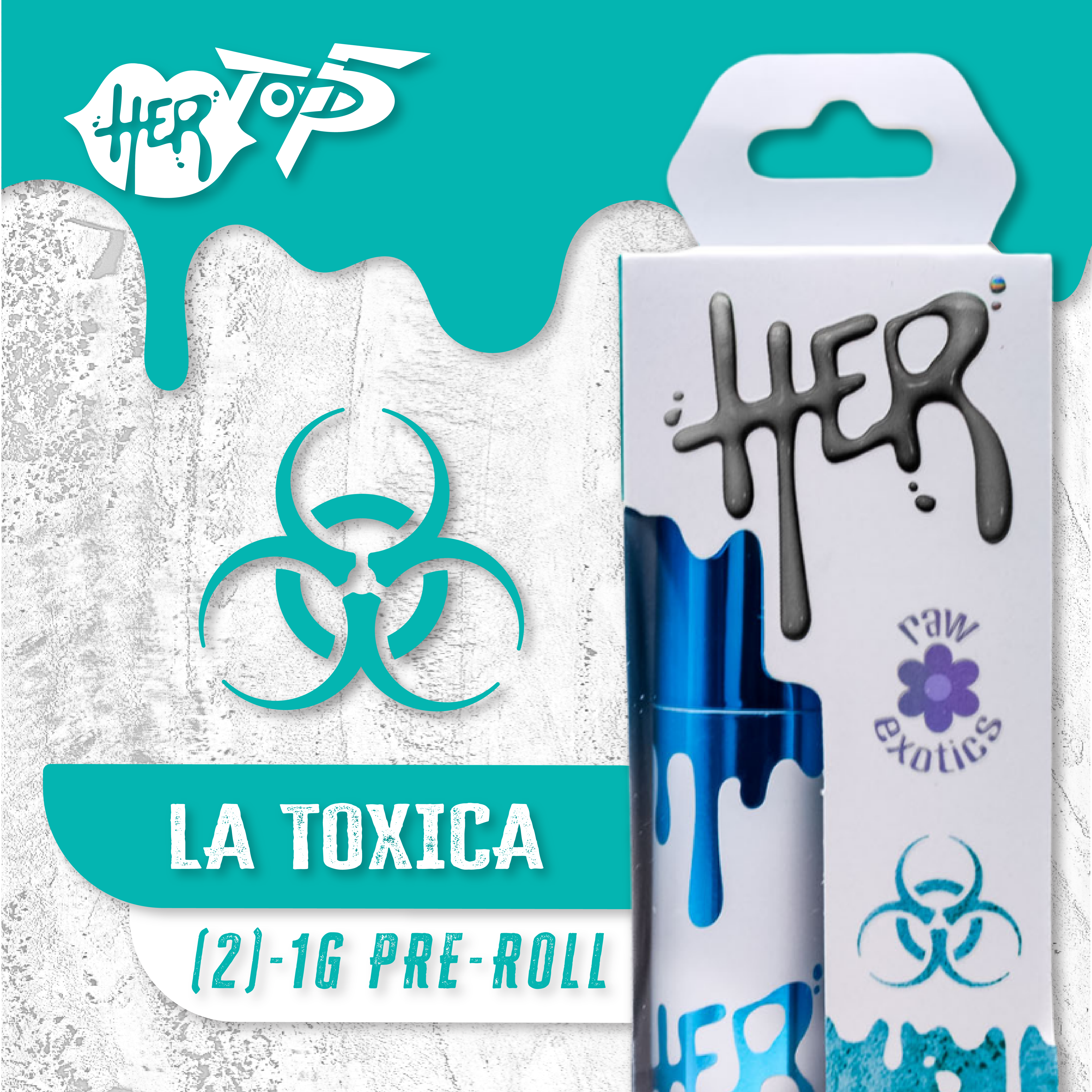 Her - 2pk 1g Prerolls - (2g) - **LA TOXICA** (2/$35)