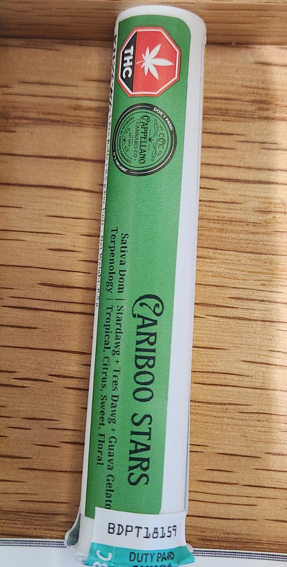 Cappellano Cannabis : Cariboo Stars Pre-Roll (1pk)