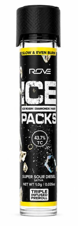Super Sour Diesel | Ice Rosin Diamond Hash Infused Pre-Roll | 1g