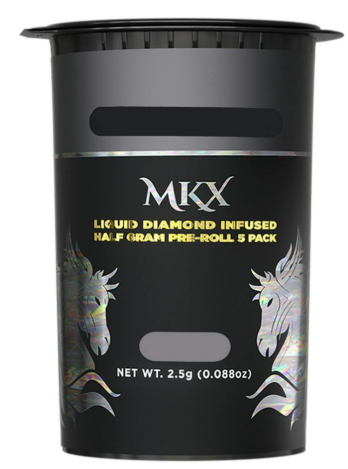 MKX - Gelato (H) - 5x.5g Liquid Diamond Infused Prerolls*