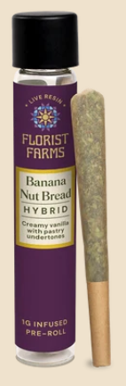 Florist Farms Banana Nut Bread Live Resin Infused Preroll