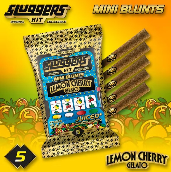 Sluggers - Lemon Cherry Gelato - Infused Mini Blunts