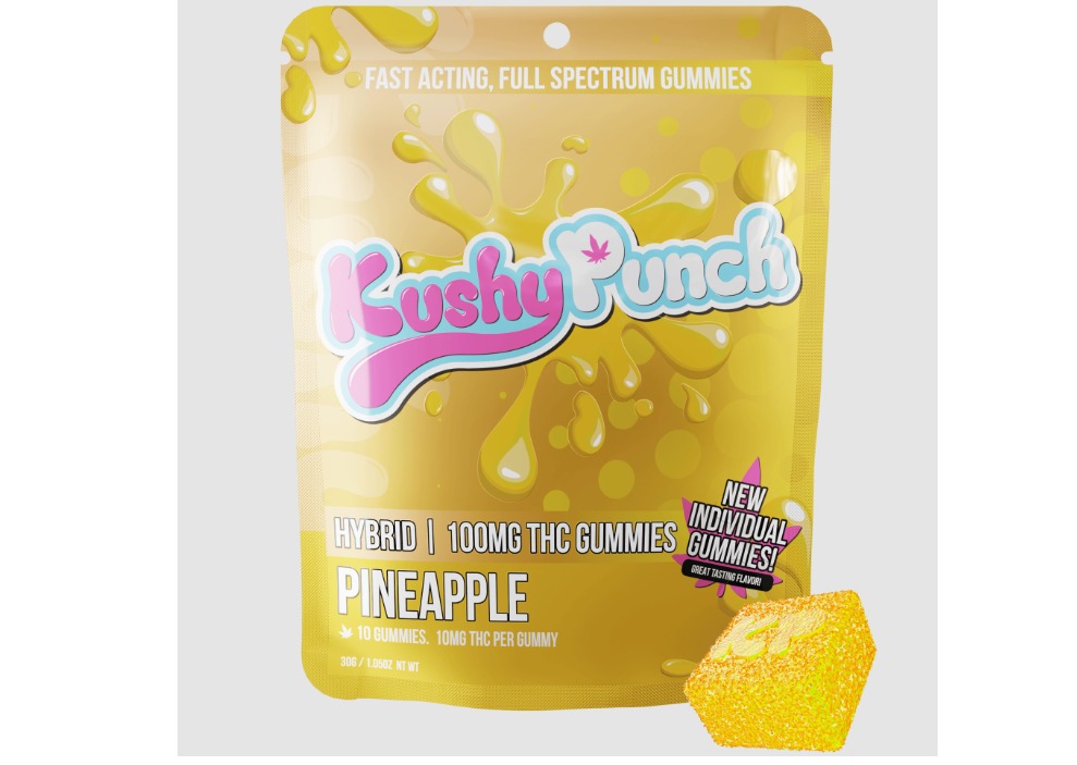 Kushy Punch | Pineapple | Gummies 10ct 100mg THC