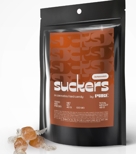 Suckers: Butterscotch 100mg