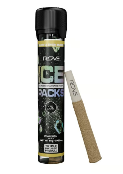 Kiwi Kush - Ice Packs - Infused Pre-Roll
