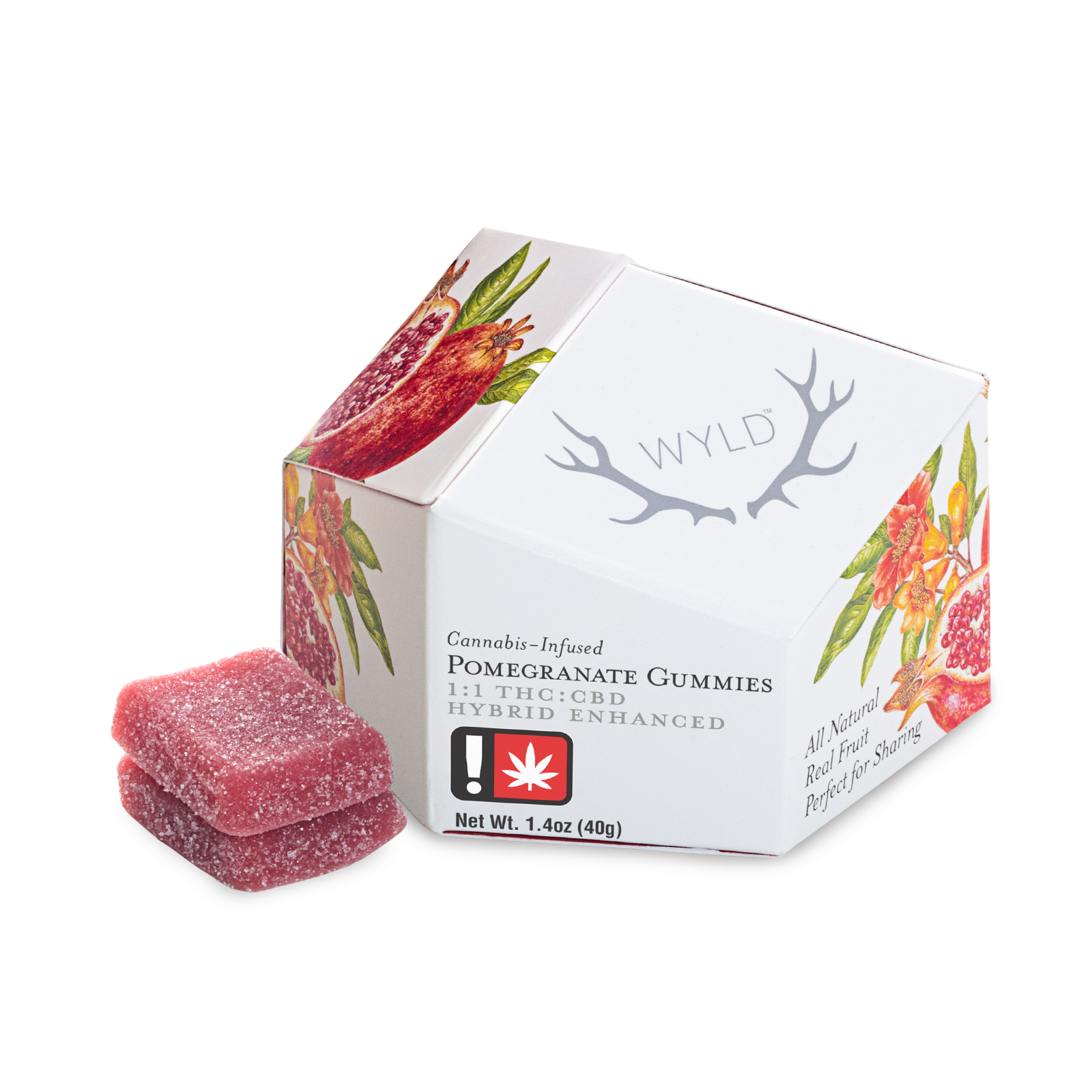 Wyld - Pomegranate - 1:1 (THC:CBD) - 100mg