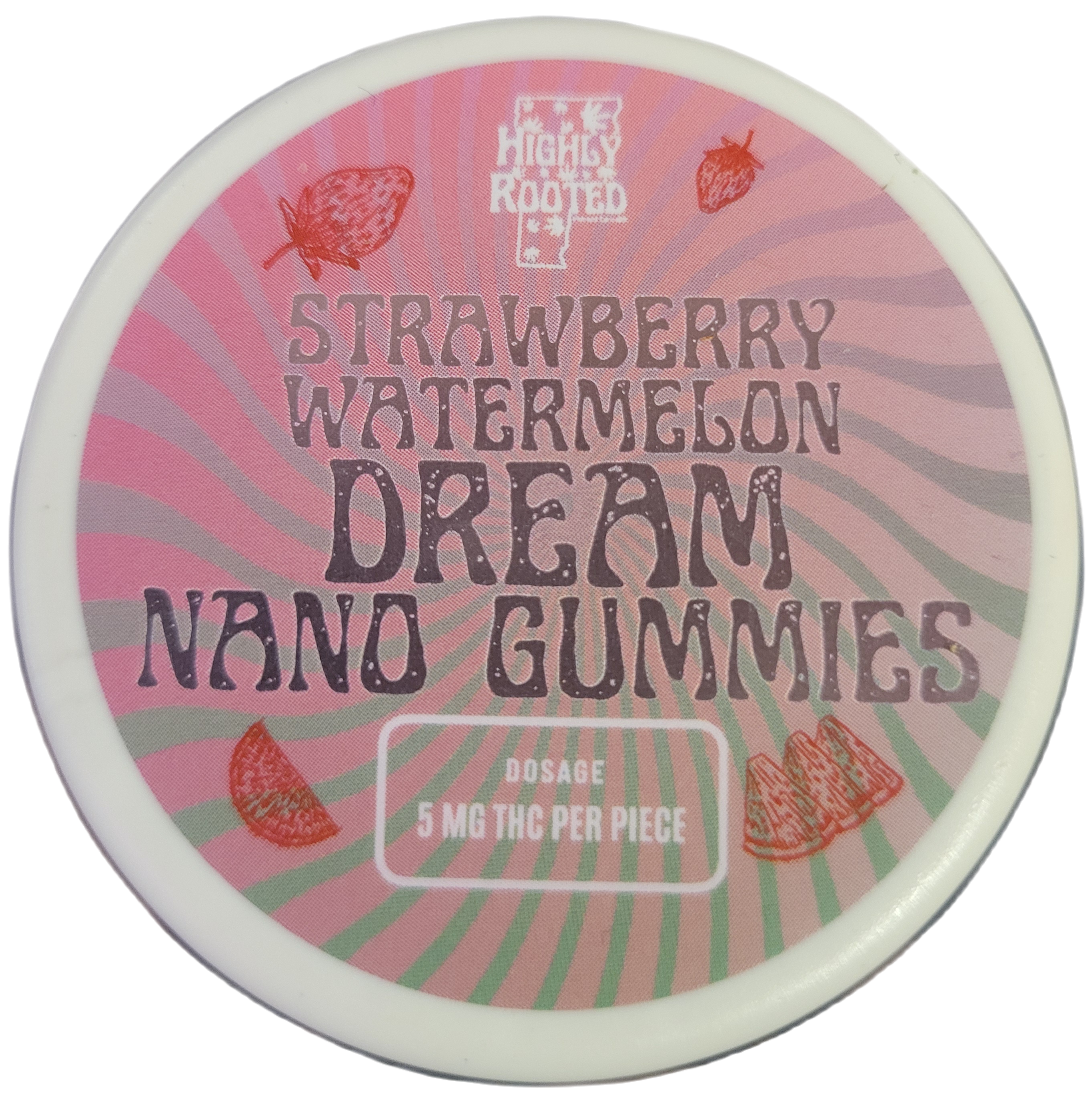 100mg Gummies | Strawberry Watermelon Dream (Nano) | Highly Rooted