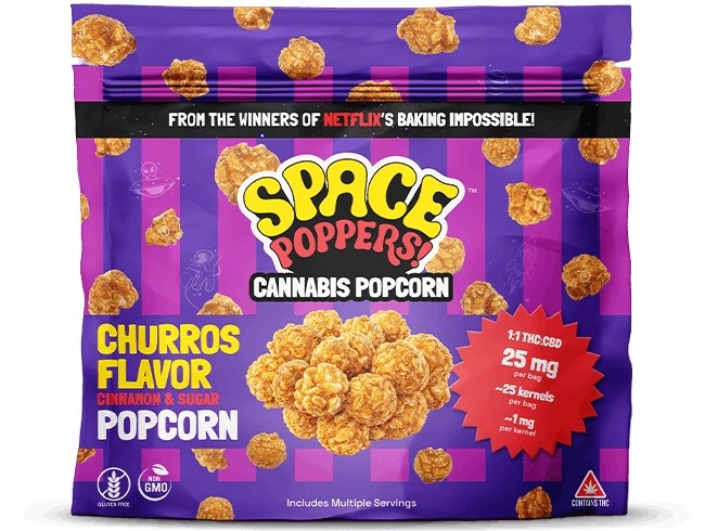 Space Poppers | Churros Popcorn | 25pk