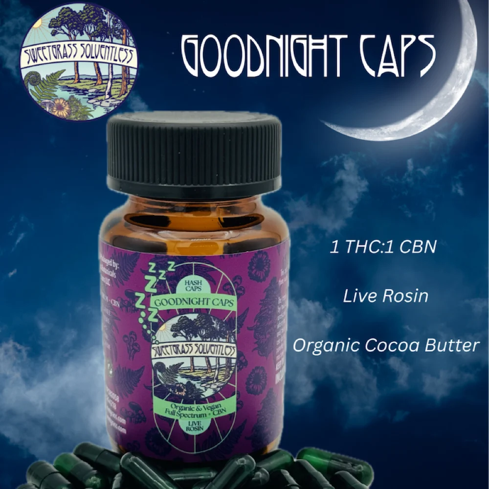 Goodnight | Hash Rosin Capsules | 1:1 | 100mg