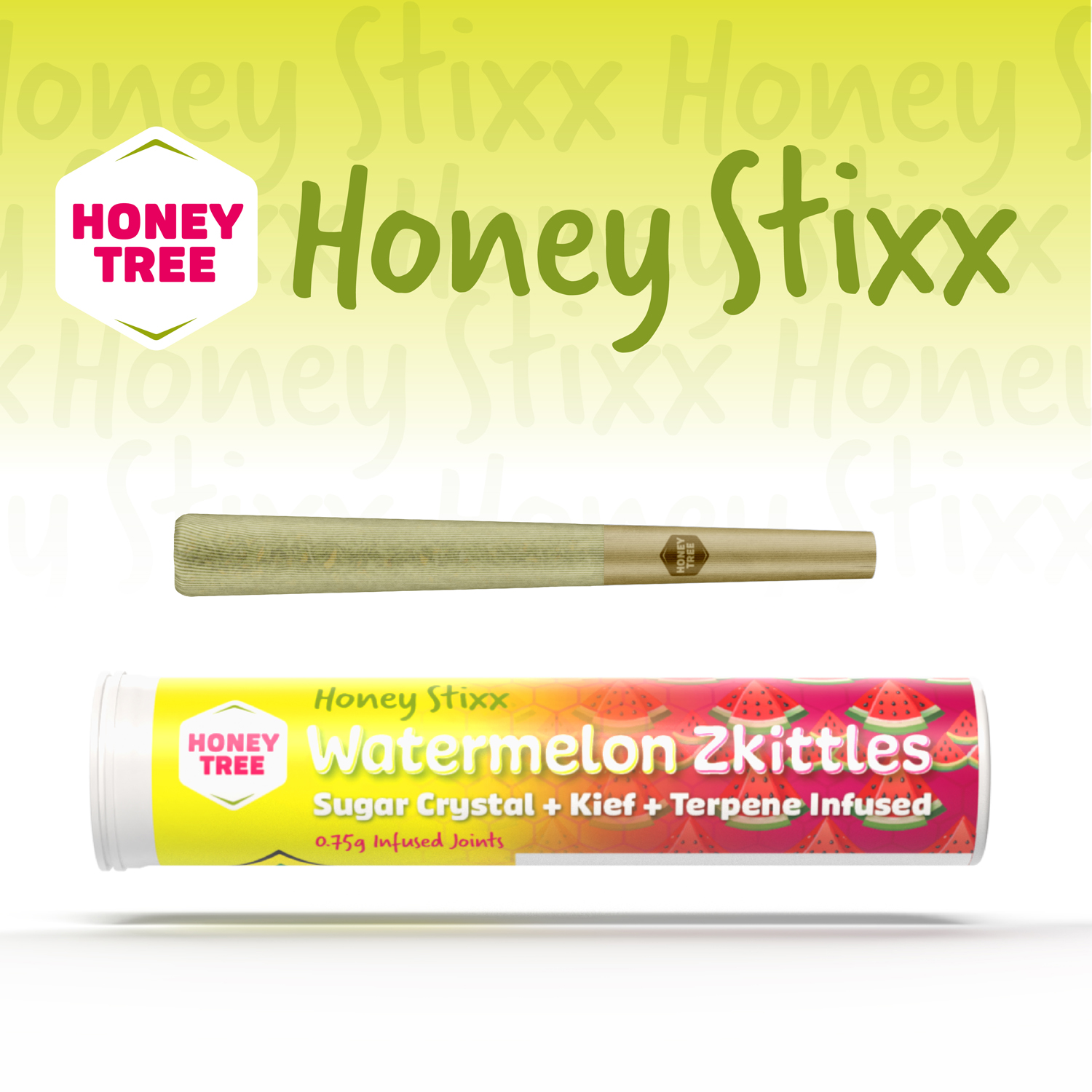 Watermelon Zkittlez Sugar Crystal + Kief + Terpene Infused | .75