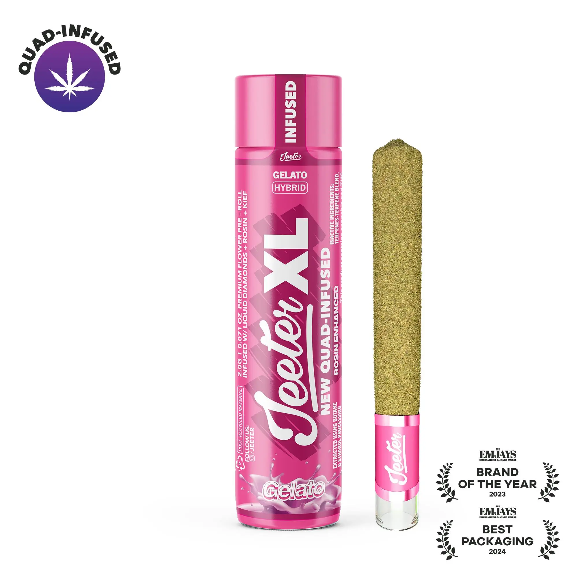 Jeeter - Quad Infused Preroll - Gelato - XL 2G