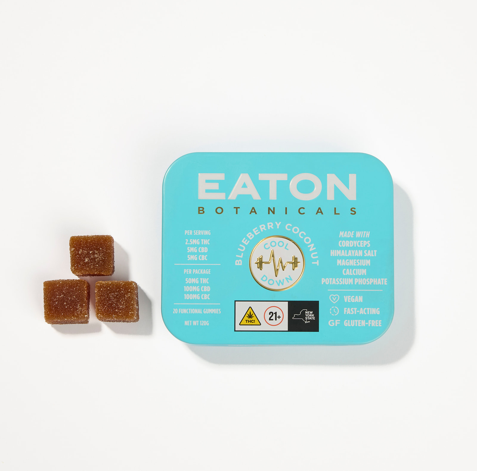 Eaton Botanicals | Blueberry Coconut Cool Down | 20pk | 0.05g by Eaton Botanicals - edibles cannabis product