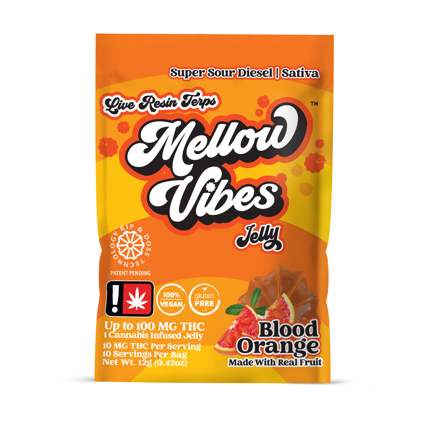 Blood Orange Jelly Single | 100 MG THC