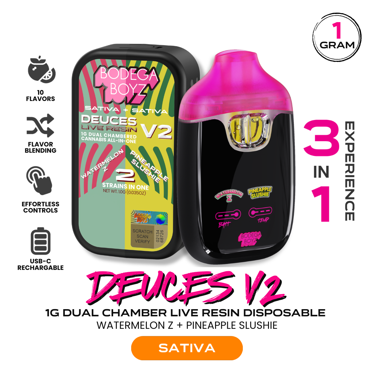 Bodega Boyz | Watermelon Z x Pineapple Slushie (Dual Chamber) | AIO | 1g