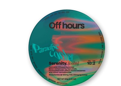Off Hours - Serentiy (Calm) Paradise Cooler (Nostalgic Fruit Juice) Gummies 10pk - 100mg