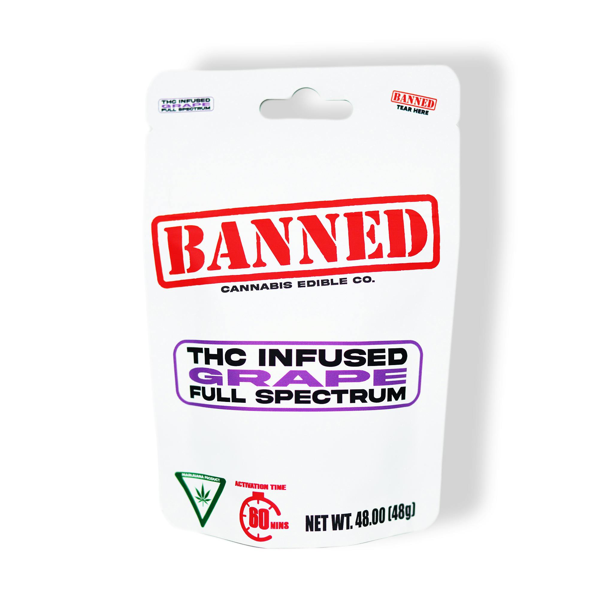 Banned: Grape 200MG Gummies (4x50mg)