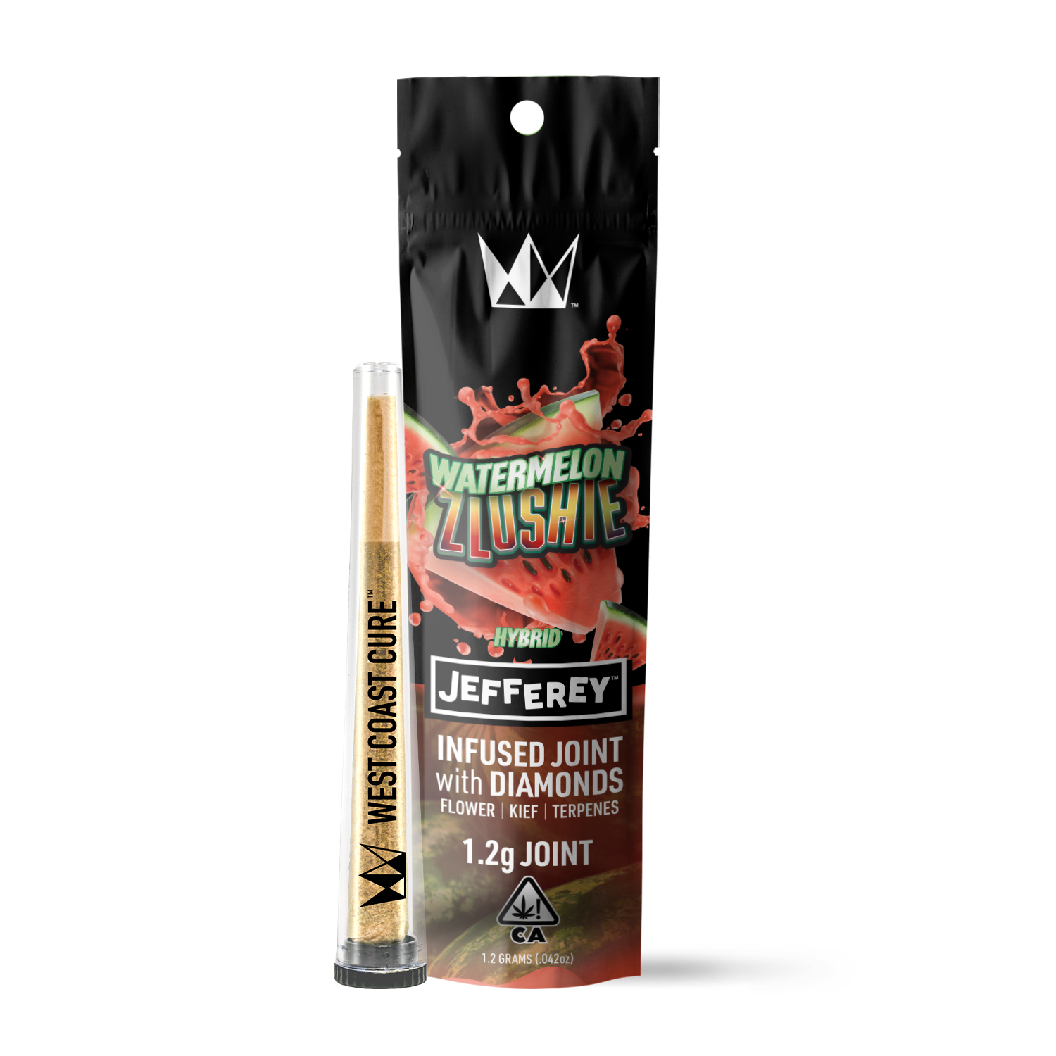 INFUSED PREROLL - (JEFFEREY) - - HYBRID - WATERMELON ZLUSHIE