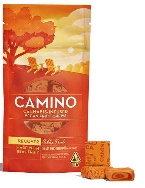 Camino Chews - Golden Peach 10:10 CBG - 200mg