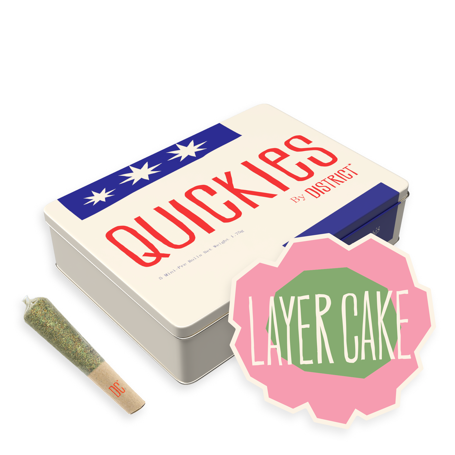 Quickies | Layer Cake | 0.35g mini joints 5pk