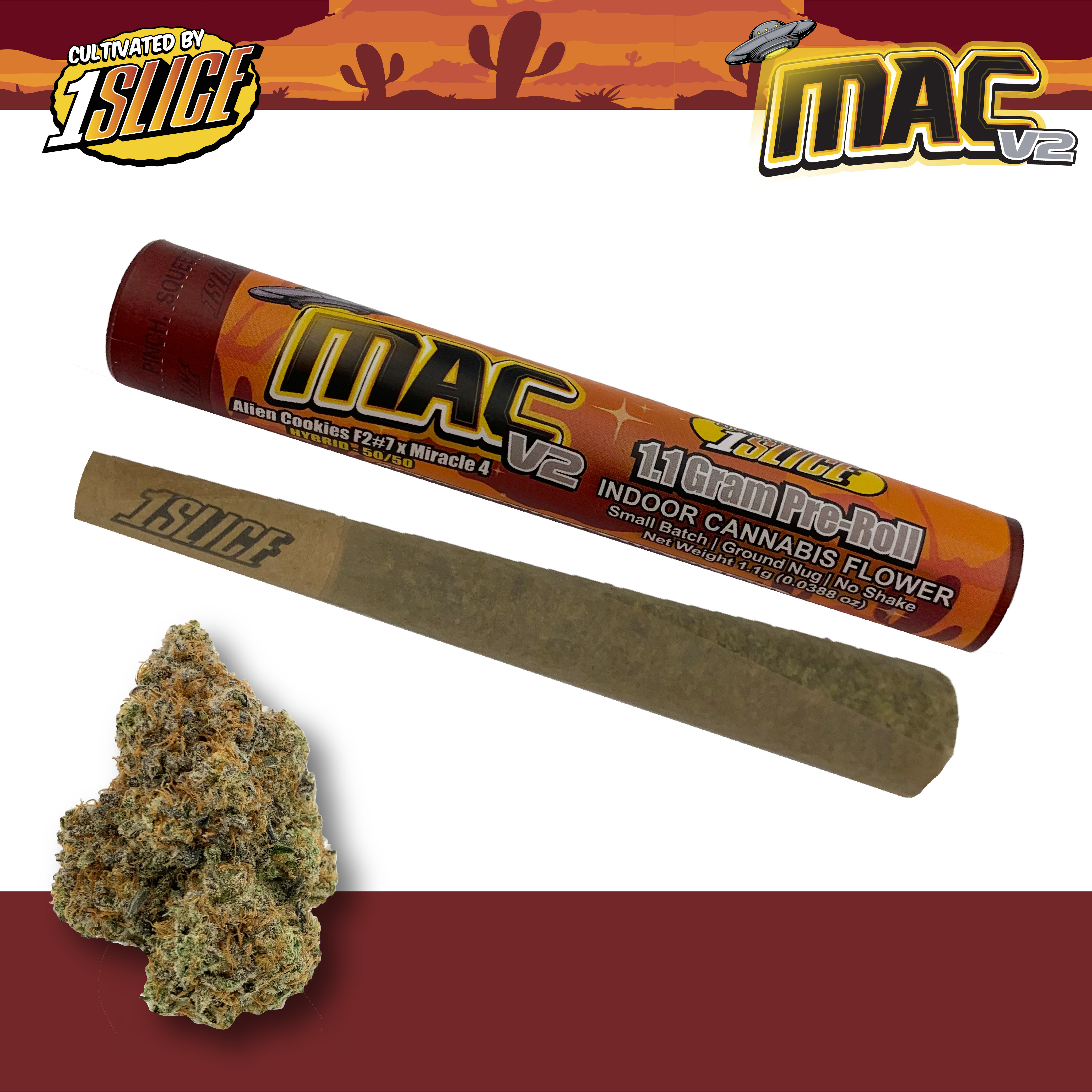 1 Slice - Mac V2 - Pre-Roll - 1.1 g