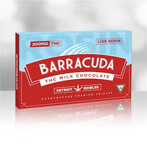 Detroit Edibles - Barracuda Live Rosin Bar - Milk Chocolate - 200mg