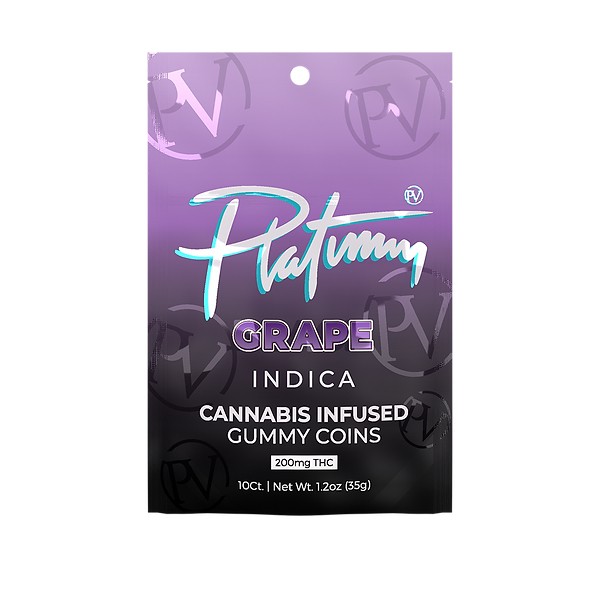 Platinum Vape Gummies Grape 200mg
