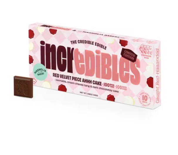 Red Velvet Cake (1:1 CBD/ THC) - Chocolate (100mg)