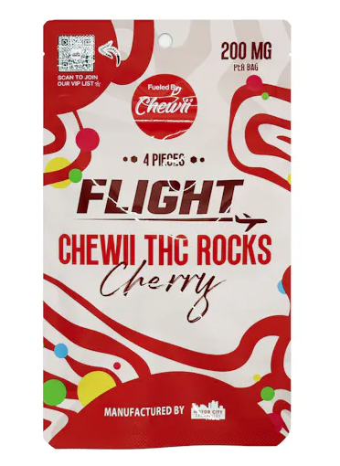 Flight Rocks - Cherry 200mg (Gummies filled with NERDS) 4PC